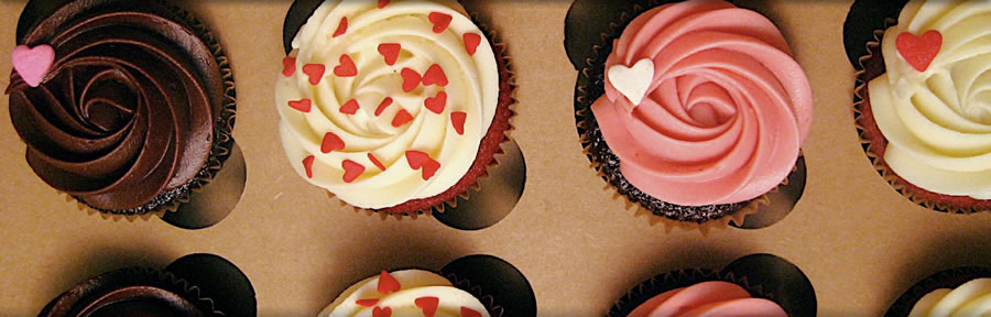 chocolate overkill, red velvet, chocolate raspberry cupcakes